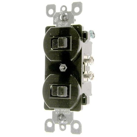 LEVITON Leviton Brown Commercial Grade 3-Way AC Combination Switch Toggle  030-5241-0 030-5241-0